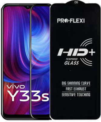 Vvr Edge To Edge Tempered Glass for Vivo Y33s(Pack of 1)