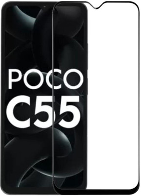 SRT Edge To Edge Tempered Glass for Poco C55(Pack of 1)