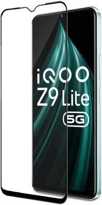 9H Edge To Edge Tempered Glass for iQOO Z9 Lite 5G-| | Full Glue Curved Tempered Glass |(Pack of 1)