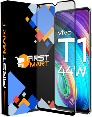 FIRST MART Edge To Edge Tempered Glass for Vivo T1 44W, Vivo T1 Pro 5G, iQOO Z6 Pro 5G(Pack of 1)