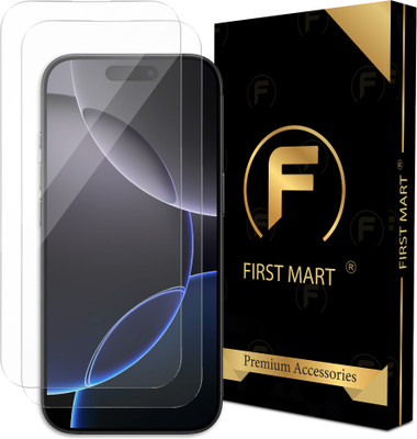 FIRST MART Edge To Edge Tempered Glass for iPhone 16 Pro, Apple iPhone 16 Pro(Pack of 2)