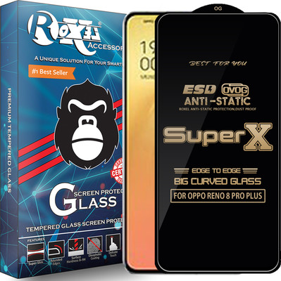 Roxel Edge To Edge Tempered Glass for OPPO RENO 8 PRO PLUS(Pack of 1)