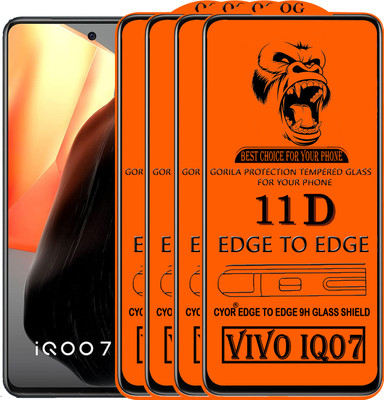 CYOR Edge To Edge Tempered Glass for VIVO IQ007(Pack of 4)