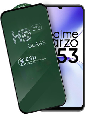 Knotyy Edge To Edge Tempered Glass for realme Narzo N53, Realme Narzo N53(Pack of 1)