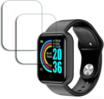 ARBAN Edge To Edge Tempered Glass for D20 Unisex smart band 40mm SMARTWATCH SCREEN GUARD(Pack of 2)