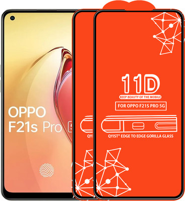 Qyist Edge To Edge Tempered Glass for Oppo F21S Pro 5G(Pack of 2)