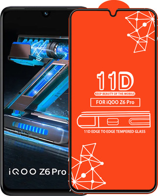 Roxel Edge To Edge Tempered Glass for Iqoo Z6 Pro(Pack of 1)