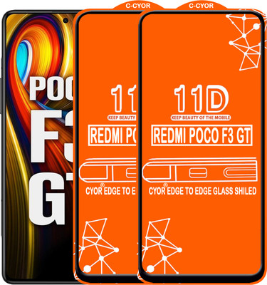 CYOR Edge To Edge Tempered Glass for REDMI POCO F3 GT(Pack of 2)