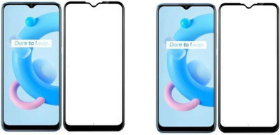DMJHP Edge To Edge Tempered Glass for Realme C11 2021(Pack of 2)