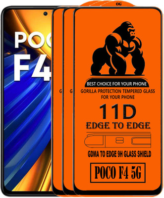 GDMA Edge To Edge Tempered Glass for POCO F4 5G(Pack of 3)