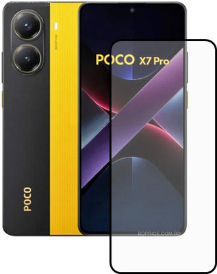 VISHRN Edge To Edge Tempered Glass for POCO X7 Pro 5G, Poco X7 Pro(Pack of 1)