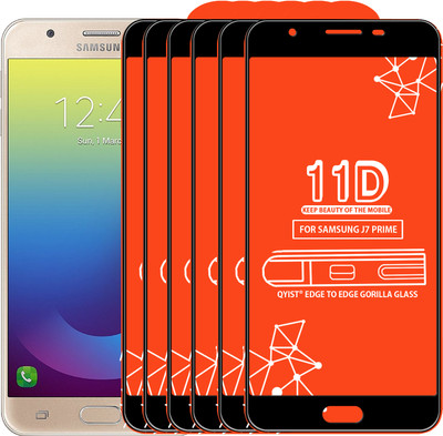 Qyist Edge To Edge Tempered Glass for Samsung Galaxy J7 Prime(Pack of 6)