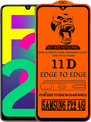 CYOR Edge To Edge Tempered Glass for SAMSUNG F22 4G(Pack of 1)