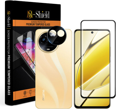 MS-Shield Edge To Edge Tempered Glass for Realme 11 5G, With Camera Lens Protector(Pack of 1)