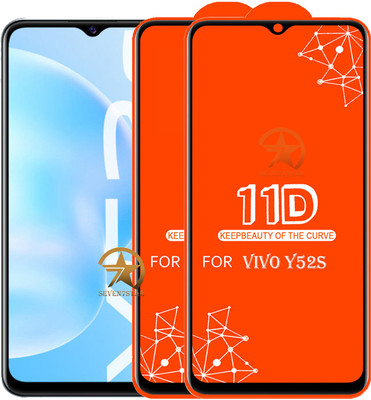 HQ Protection Edge To Edge Tempered Glass for Vivo Y52S(Pack of 2)