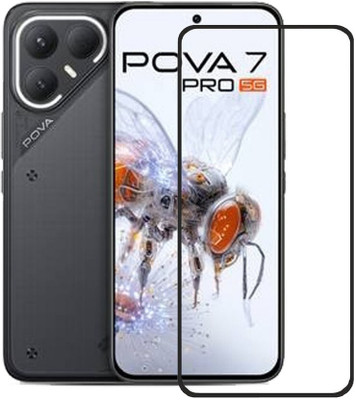 DMJHP Edge To Edge Tempered Glass for Tecno Pova 7 Pro 5G(Pack of 1)