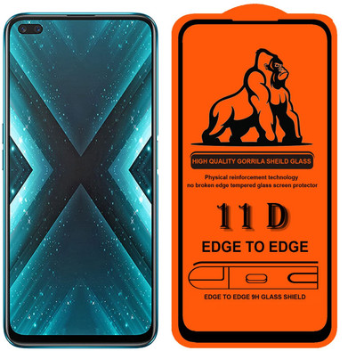 9H Edge To Edge Tempered Glass for Realme X3 (9H Hardness-11D)(Pack of 1)