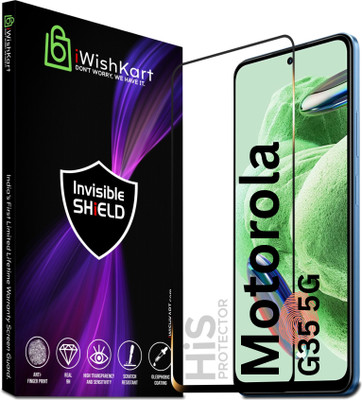 iWishKart Edge To Edge Tempered Glass for MOTOROLA g35 5G, MOTOROLA Moto G35, Military grade Edge to Edge gorilla glass, g 35(Pack of 1)