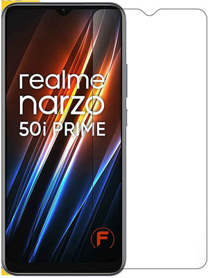 O2MG Edge To Edge Tempered Glass for realme narzo 50i Prime(Pack of 1)