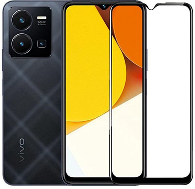 welldesign Edge To Edge Tempered Glass for Vivo Y35 2022, Vivo Y35(Pack of 1)