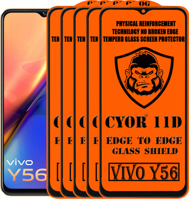 CYOR Edge To Edge Tempered Glass for VIVO Y56(Pack of 5)