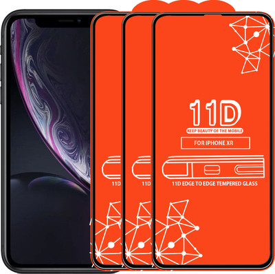 Roxel Edge To Edge Tempered Glass for Apple iPhone XR(Pack of 3)