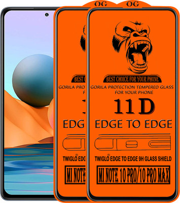 TWIGLO Edge To Edge Tempered Glass for REDMI NOTE 10 PRO MAX(Pack of 3)