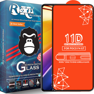 Roxel Edge To Edge Tempered Glass for Poco F4 Gt(Pack of 1)