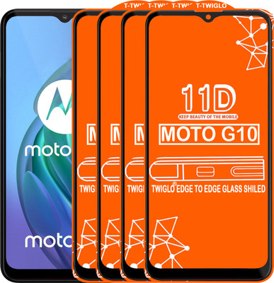 TWIGLO Edge To Edge Tempered Glass for MOTO G10(Pack of 4)
