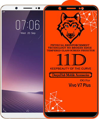 DeepzHub Edge To Edge Tempered Glass for VIVO V7 Plus(Pack of 1)