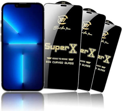 Mayurgt Edge To Edge Tempered Glass for Oppo F17 PRO(Pack of 3)