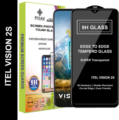 PFOAM Edge To Edge Tempered Glass for ITEL VISION 2S(Pack of 1)