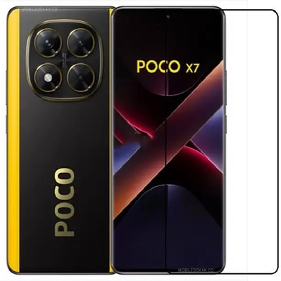 AKSHUD Edge To Edge Tempered Glass for POCO X7 5G, POCO X7(Pack of 1)