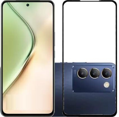 LIKEDESIGN Edge To Edge Tempered Glass for Vivo Y200e 5G, Vivo Y200e(Pack of 1)