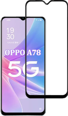 PARANDIV Edge To Edge Tempered Glass for Oppo A78 5G(Pack of 1)