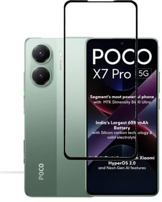 Hyper Edge To Edge Tempered Glass for POCO X7 Pro 5G(Pack of 1)