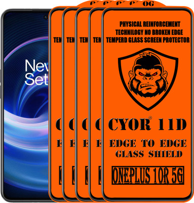 CYOR Edge To Edge Tempered Glass for ONEPLUS 10R 5G(Pack of 5)