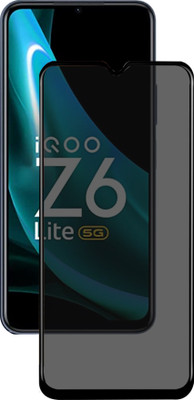 GLOBAL NOMAD Edge To Edge Tempered Glass for IQOO Z6 LITE (Privacy Glass)(Pack of 1)