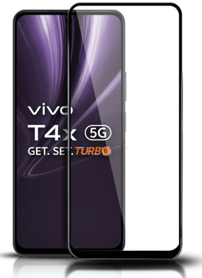 HUPSHY Edge To Edge Tempered Glass for vivo T4x 5G(Pack of 1)
