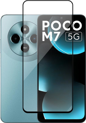 Fablue Edge To Edge Tempered Glass for Poco M7 5G(Pack of 1)
