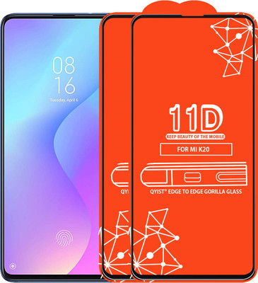 Qyist Edge To Edge Tempered Glass for Mi K20(Pack of 2)