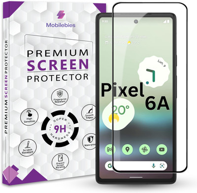 Mobilebies Edge To Edge Tempered Glass for Google Pixel 6A / Pixel 7A Premium Tempered Glass Screen Protector with Easy Installation Kit(Pack of 1)