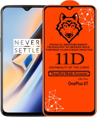 DeepzHub Edge To Edge Tempered Glass for OnePlus 6T(Pack of 1)