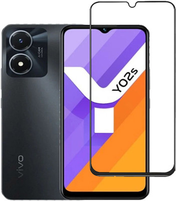 SRT Edge To Edge Tempered Glass for Vivo Y02s(Pack of 1)