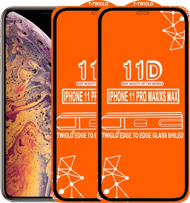 TWIGLO Edge To Edge Tempered Glass for Apple iPhone XS Max(Pack of 2)