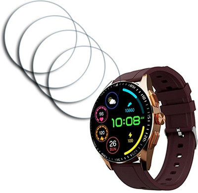 ARBAN Edge To Edge Tempered Glass for Fire-Boltt Invincible Plus 1.43 inch SMARTWATCH SCREEN GUARD(Pack of 4)
