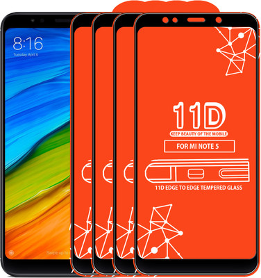 Roxel Edge To Edge Tempered Glass for Mi Redmi Note 5(Pack of 4)