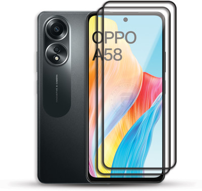 PROACCS Edge To Edge Tempered Glass for OPPO A58 4G(Pack of 2)