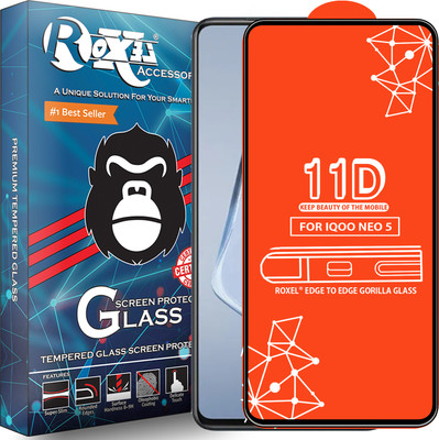Roxel Edge To Edge Tempered Glass for Iqoo Neo 5 5G(Pack of 1)