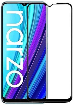 EITANSHA CREATION Edge To Edge Tempered Glass for Realme Narzo 30A(Pack of 1)